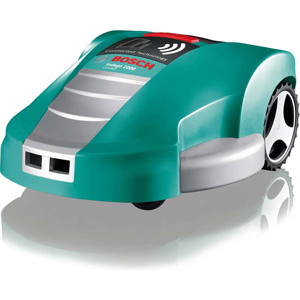 Bosch Indego 1000 CONNECT 32v Cordless Robotic Lawnmower with Integral Lithium Ion Battery 3ah Bosch Indego 1000 CONNECT 32v Cordless Robotic Lawnmower with Integral Lithium Ion Battery 3ah