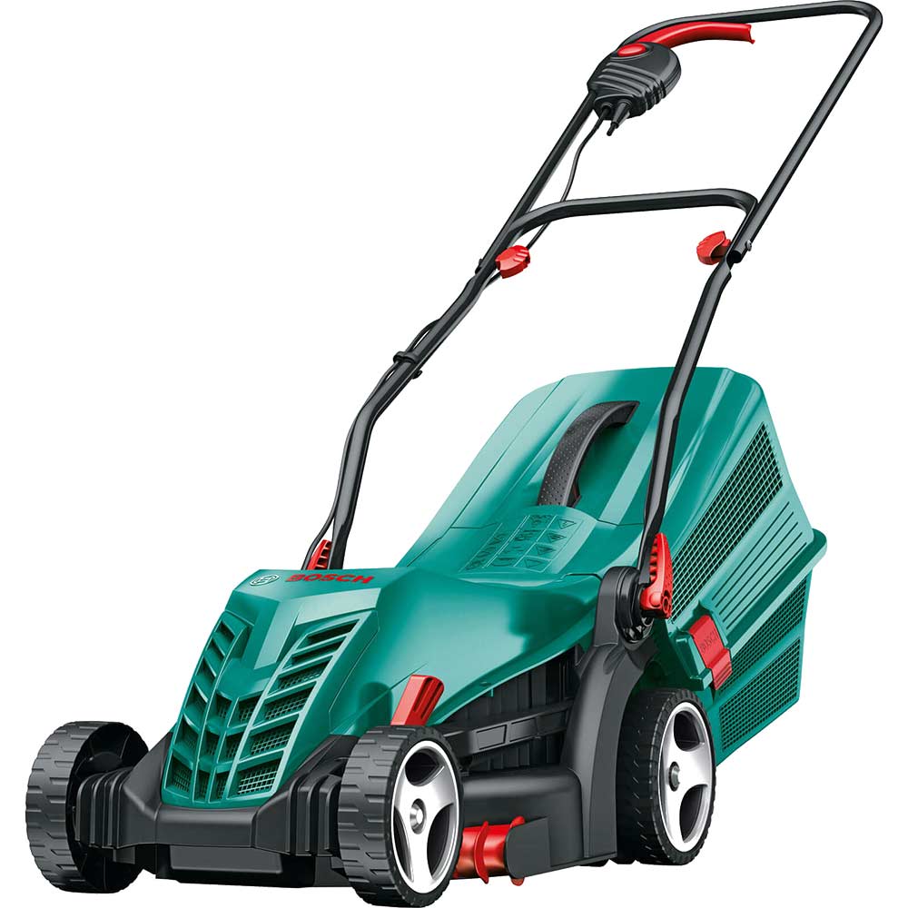 Bosch ROTAK 34 R Electric Rotary Lawnmower 340mm Cut 1300w 240v Bosch ROTAK 34 R Electric Rotary Lawnmower 340mm Cut 1300w 240v