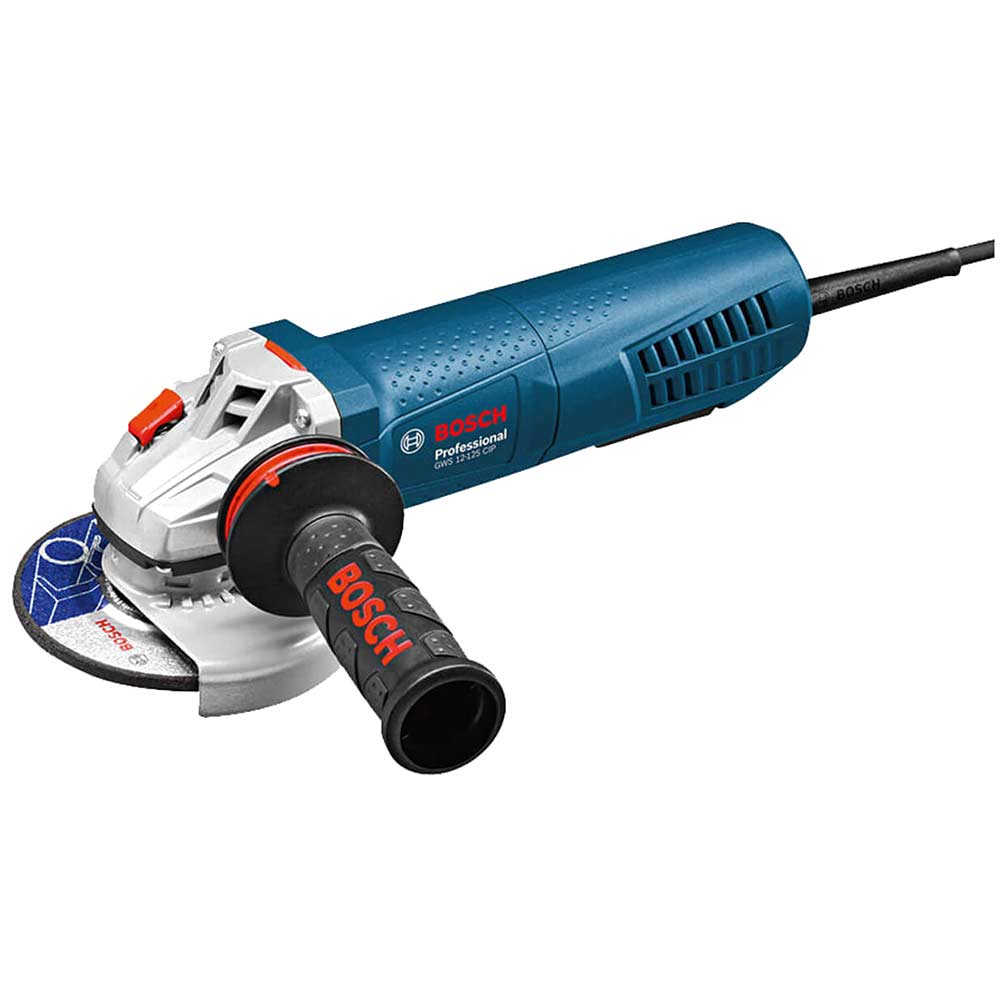 Bosch GWS 12125 CIP Angle Grinder with PROtection Switch AVH and KickBack Stop 1200w 240v Bosch GWS 12125 CIP Angle Grinder with PROtection Switch AVH and KickBack Stop 1200w 240v