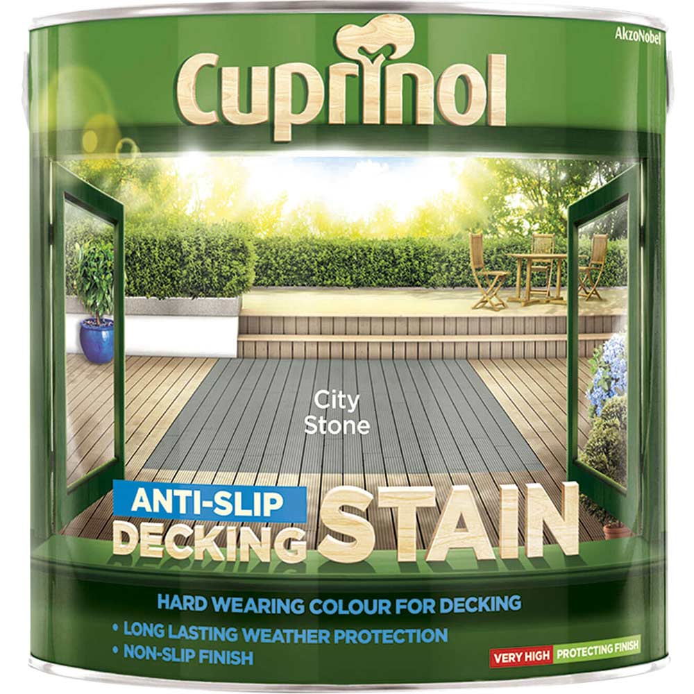 Cuprinol Ultra Tough Decking Stain City Stone 25 Litres Cuprinol Ultra Tough Decking Stain City Stone 25 Litres