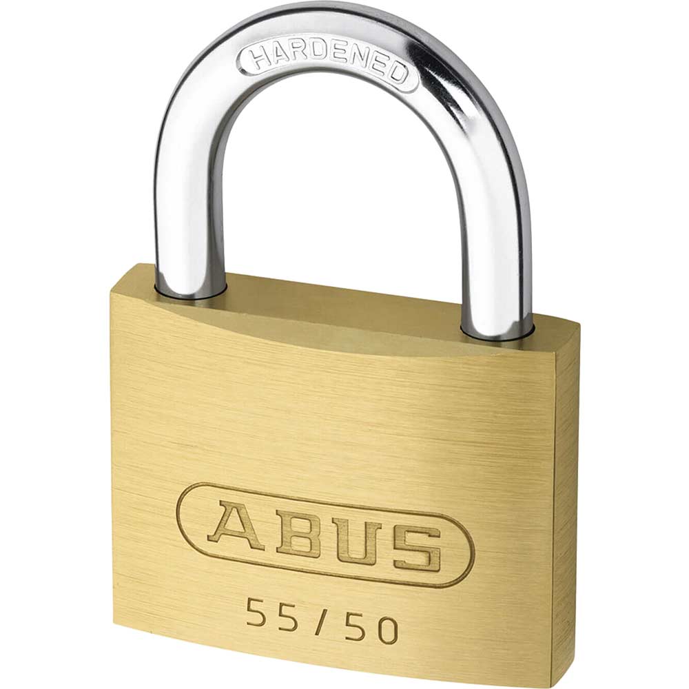 Abus 50mm 55 Series Basic Brass Padlock Keyed Alike To Suite 5502 Abus 50mm 55 Series Basic Brass Padlock Keyed Alike To Suite 5502