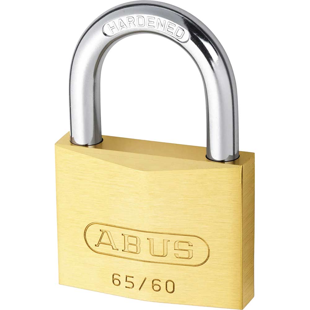 Abus 60mm 65 Series Compact Brass Padlock Keyed Alike To Suite 603 Abus 60mm 65 Series Compact Brass Padlock Keyed Alike To Suite 603