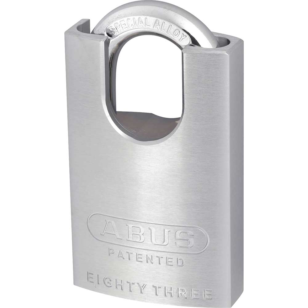 Abus 50mm 83 Series Chrome Plated Brass Padlock with Closed Shackle KeyedAlike to Suite KA2745 Abus 50mm 83 Series Chrome Plated Brass Padlock with Closed Shackle KeyedAlike to Suite KA2745