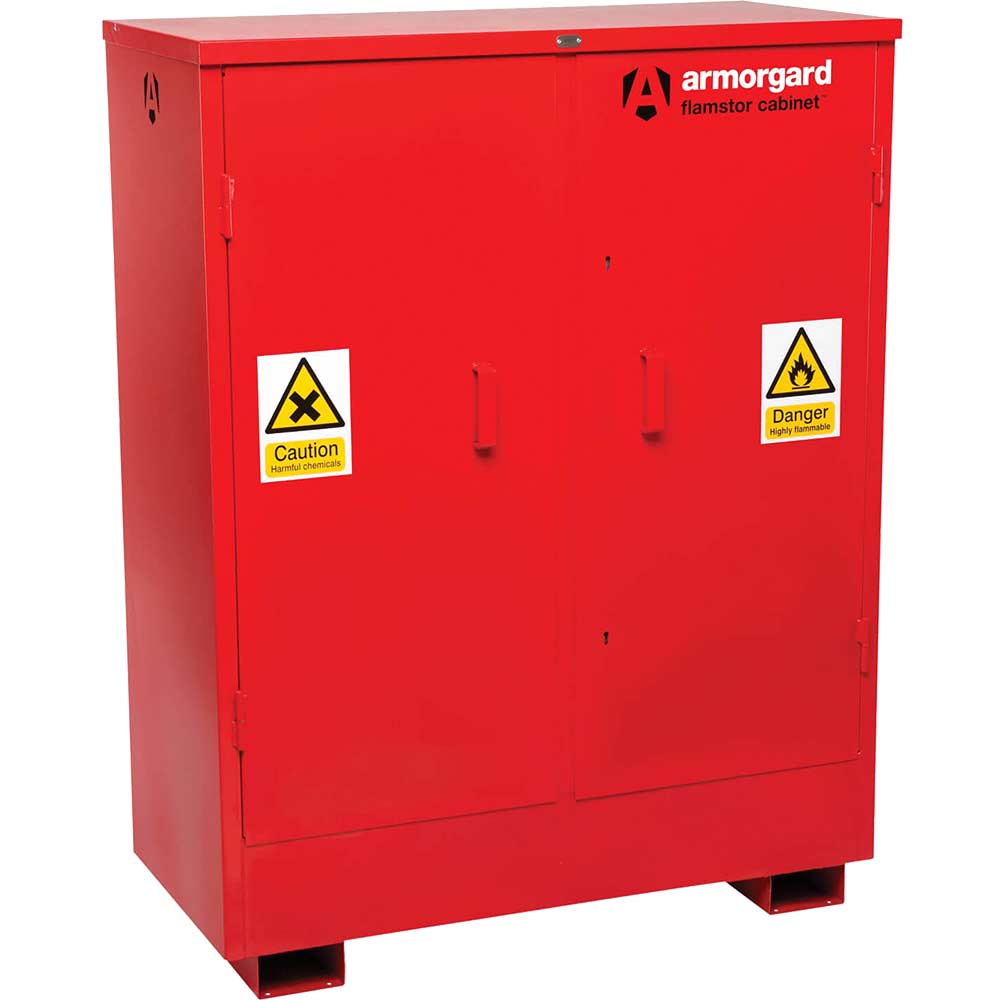 Armorgard Flamstor Chemical and Flammables Storage Cabinet 120cm x 55cm x 150cm Armorgard Flamstor Chemical and Flammables Storage Cabinet 120cm x 55cm x 150cm