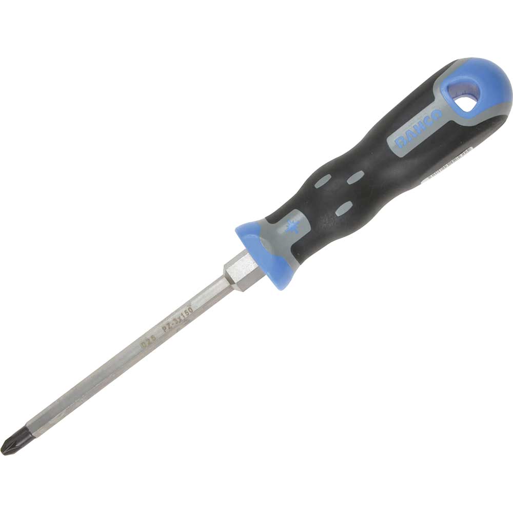 Bahco Tekno PZ4 x 200mm Pozi Screwdriver with Hex Shank Bahco Tekno PZ4 x 200mm Pozi Screwdriver with Hex Shank