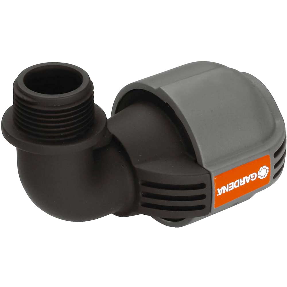 Gardena L Piece 25mm x 19mm 34 Male Thread SprinklerSystem Gardena L Piece 25mm x 19mm 34 Male Thread SprinklerSystem