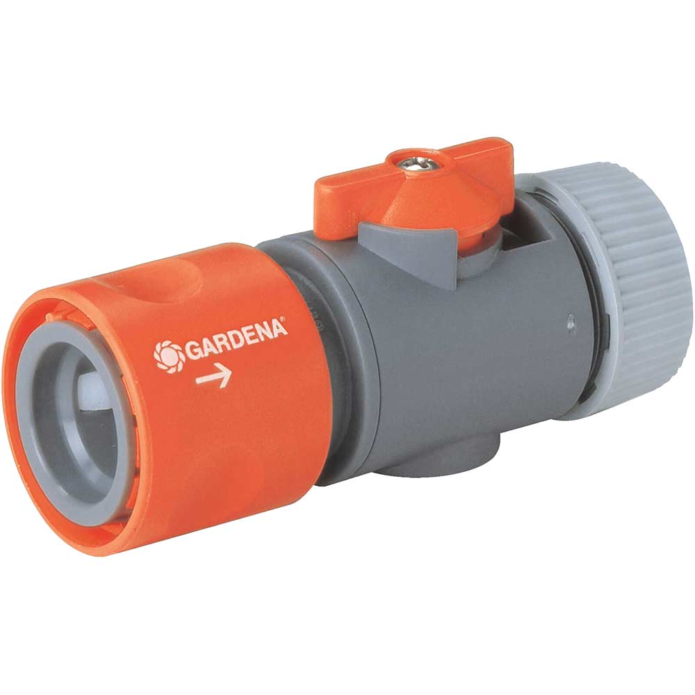 Gardena Standard Hose Connector with Control Valve for 125mm 12 Hoses Gardena Standard Hose Connector with Control Valve for 125mm 12 Hoses