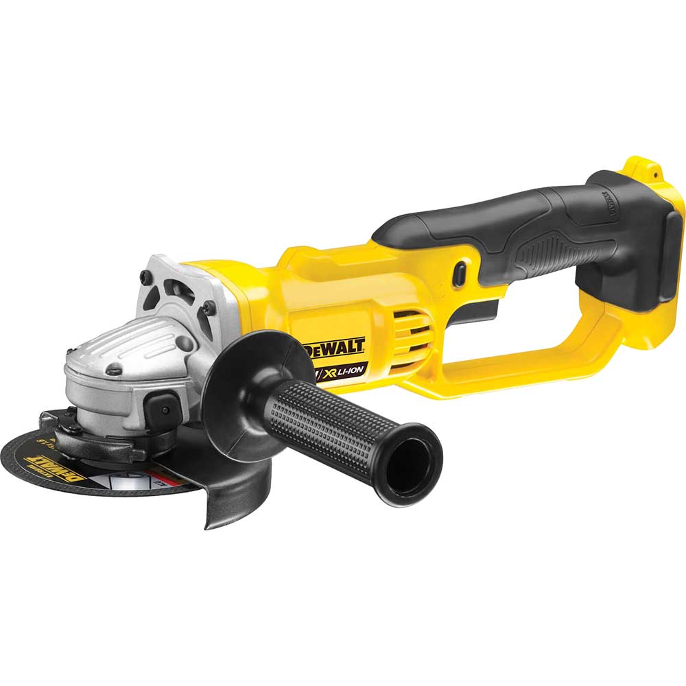 DeWalt DCG412N 18v Cordless Lithium Ion XR Angle Grinder 125mm 5 Disc without Battery or Charger DeWalt DCG412N 18v Cordless Lithium Ion XR Angle Grinder 125mm 5 Disc without Battery or Charger