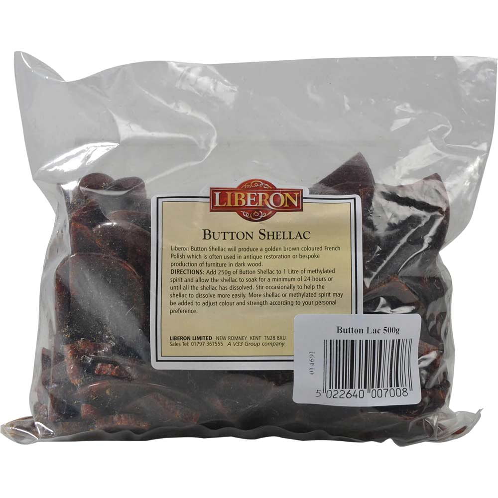 Liberon Button Shellac 500g Liberon Button Shellac 500g