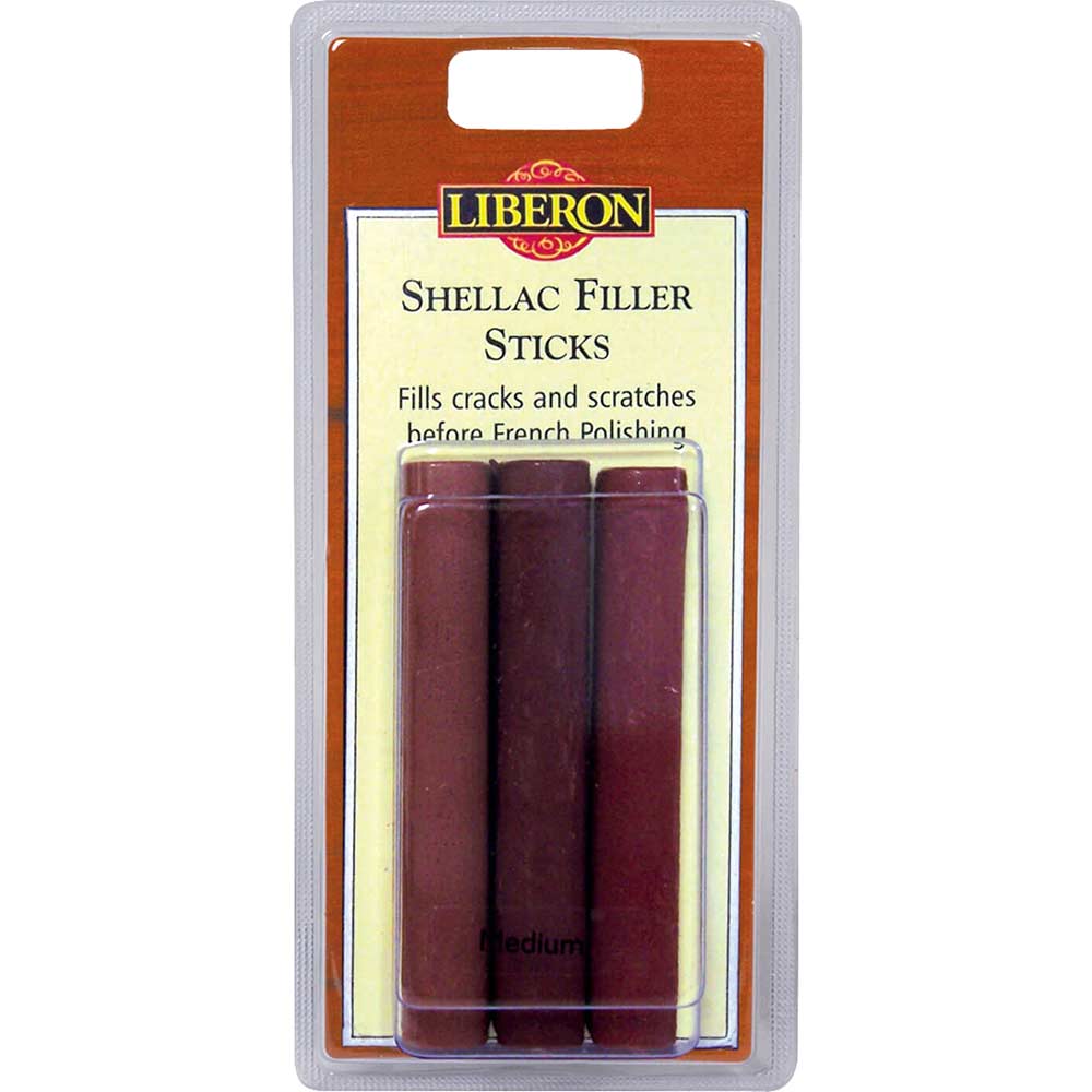 Liberon Shellac Fill Stick Medium Pack of 3 Liberon Shellac Fill Stick Medium Pack of 3