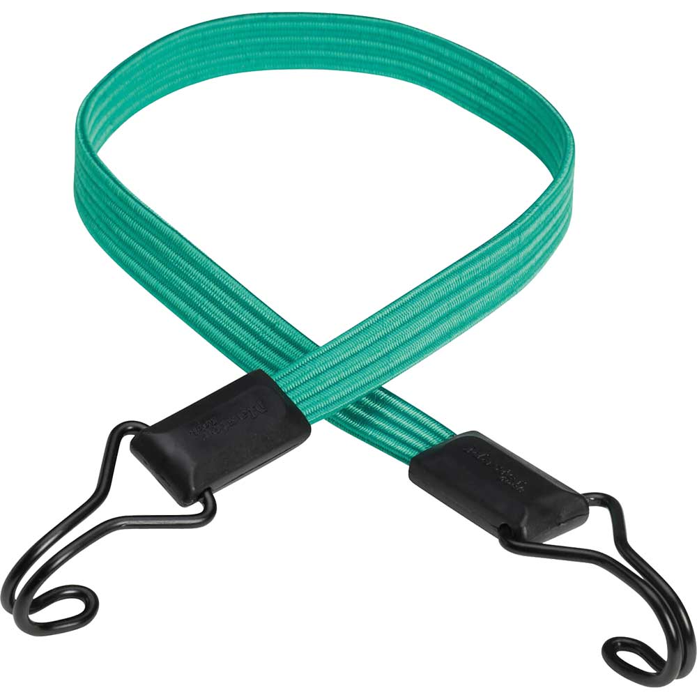 MasterLock Double Hook Flat Bungee Cord Green 800mm MasterLock Double Hook Flat Bungee Cord Green 800mm