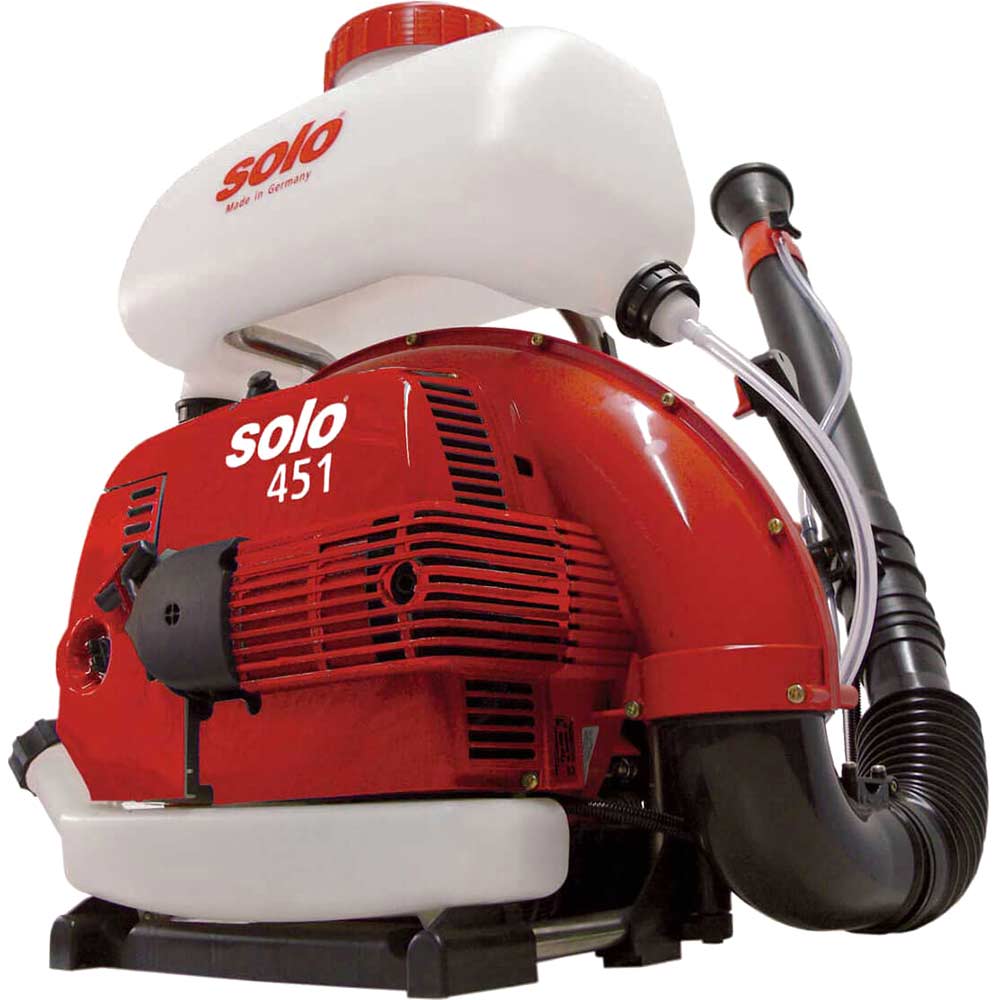 Solo 451 Backpack Petrol Mist Sprayer for Chemicals and Water 13 Litre with Long Reach Nozzle and 2 Stroke 665cc Engine Solo 451 Backpack Petrol Mist Sprayer for Chemicals and Water 13 Litre with Long Reach Nozzle and 2 Stroke 665cc Engine