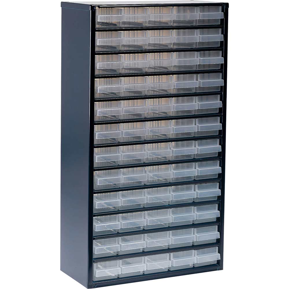 Raaco Metal Cabinet with 60 Organiser Drawers 552 x 306 x 150mm Raaco Metal Cabinet with 60 Organiser Drawers 552 x 306 x 150mm