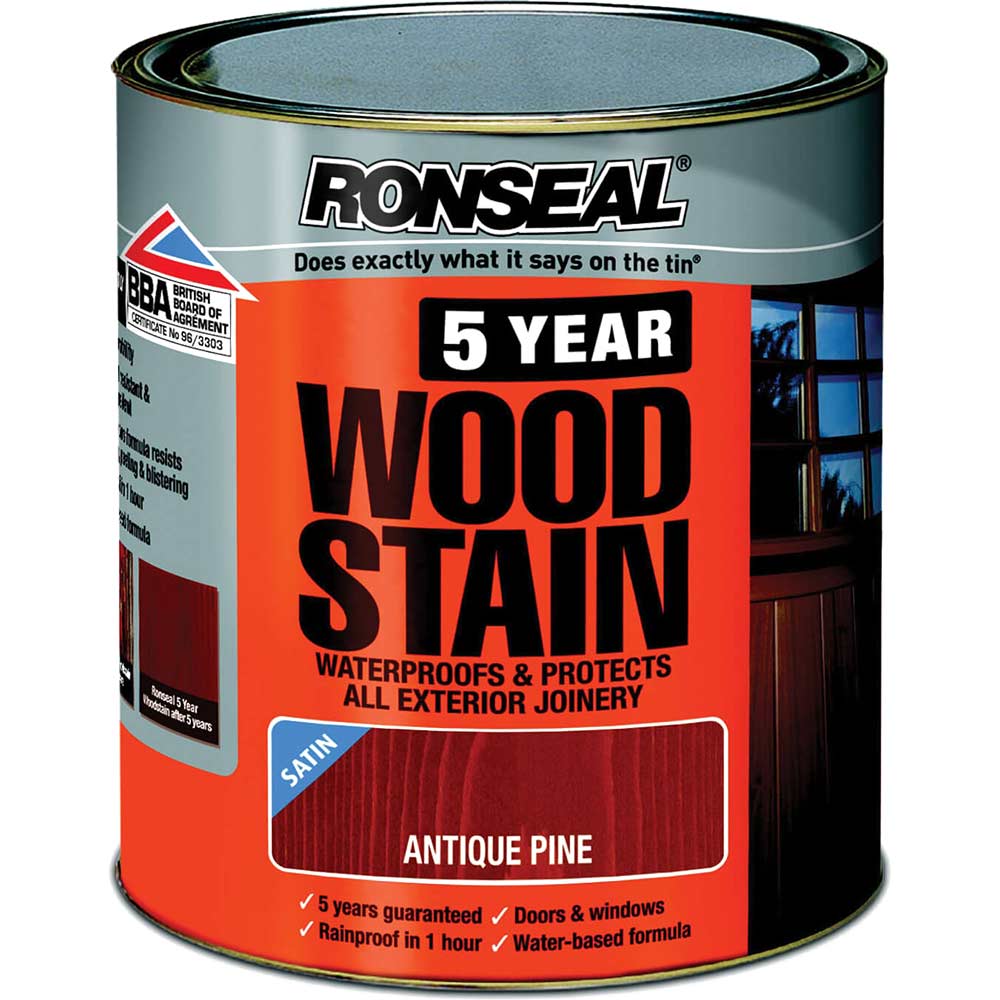 Ronseal 5 Year Woodstain Antique Pine 250ml Ronseal 5 Year Woodstain Antique Pine 250ml