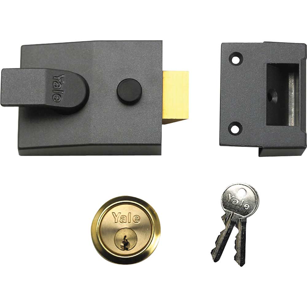 Yale Locks P88 Standard Nightlatch DMG Brass Cylinder 60mm Backset Yale Locks P88 Standard Nightlatch DMG Brass Cylinder 60mm Backset