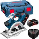 Bosch GKS 36 VLI 36v Cordless Circular Saw 165mm Blade with L Boxx and 2 Lithium Ion Batteries 26ah