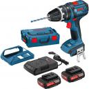 Bosch GSB 18 VLI 18v Cordless DynamicSeries Combi Drill with Wireless Charging System and 2 Lithium Ion Batteries 20ah