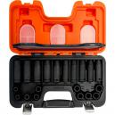 Bahco 20 Piece 12 Drive Deep and Standard Impact Socket Set 10mm 19mm