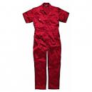 Dickies Mens Lightweight Cotton Short Sleeve Overalls Red 2XL