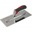 Faithfull Soft Grip Stainless Steel Notched Trowel 11 x 4 12