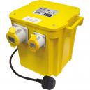 Faithfull 5Kva 240v to 110v Step Down Site Power Tool Transformer with 2 Sockets