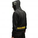 Roughneck Zip Hooded Sweatshirt Black Grey 2XL