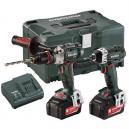 METABO COMBO SET 215 18V LXT TWIN PACK WITH 2X 52AH LIION BATTERIES