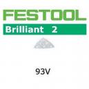 FESTOOL 496011 BRILLIANT 2 93V SANDING PADS 60 GRIT PACK OF 10