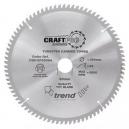 TREND CSBAP16052 CRAFT SAW BLADE ALUMINIUM and PLASTIC 160MM X 52T X 20MM