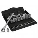 WERA 8100 SB 7 ZYKLOP METAL PUSH 38IN SLIM RATCHET and SOCKET SET METRIC 29PC