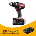 PANASONIC EY74A2LJ31G31R 18V DV BRUSHLESS DRILL DRIVER DESIGN EDITION 3X50AH LIION BATTERIES