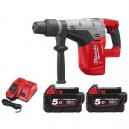 MILWAUKEE M18CHM502BAG 18V BRUSHLESS 5KG SDS MAX COMBI HAMMER WITH 2X 50AH LIION BATTERIES SUPPLIED IN CARRY BAG