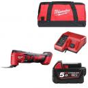 MILWAUKEE M18BMT501B 18V MULTI TOOL WITH 1X 50AH LIION BATTERY CHARGER and CANVAS BAG