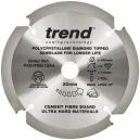 TREND PCDFSB1604 PCD FIBRE CEMENT SAW BLADE 4TX20X160MM