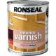 Ronseal Interior Varnish Quick Dry Gloss Deep Mahogany 750ml